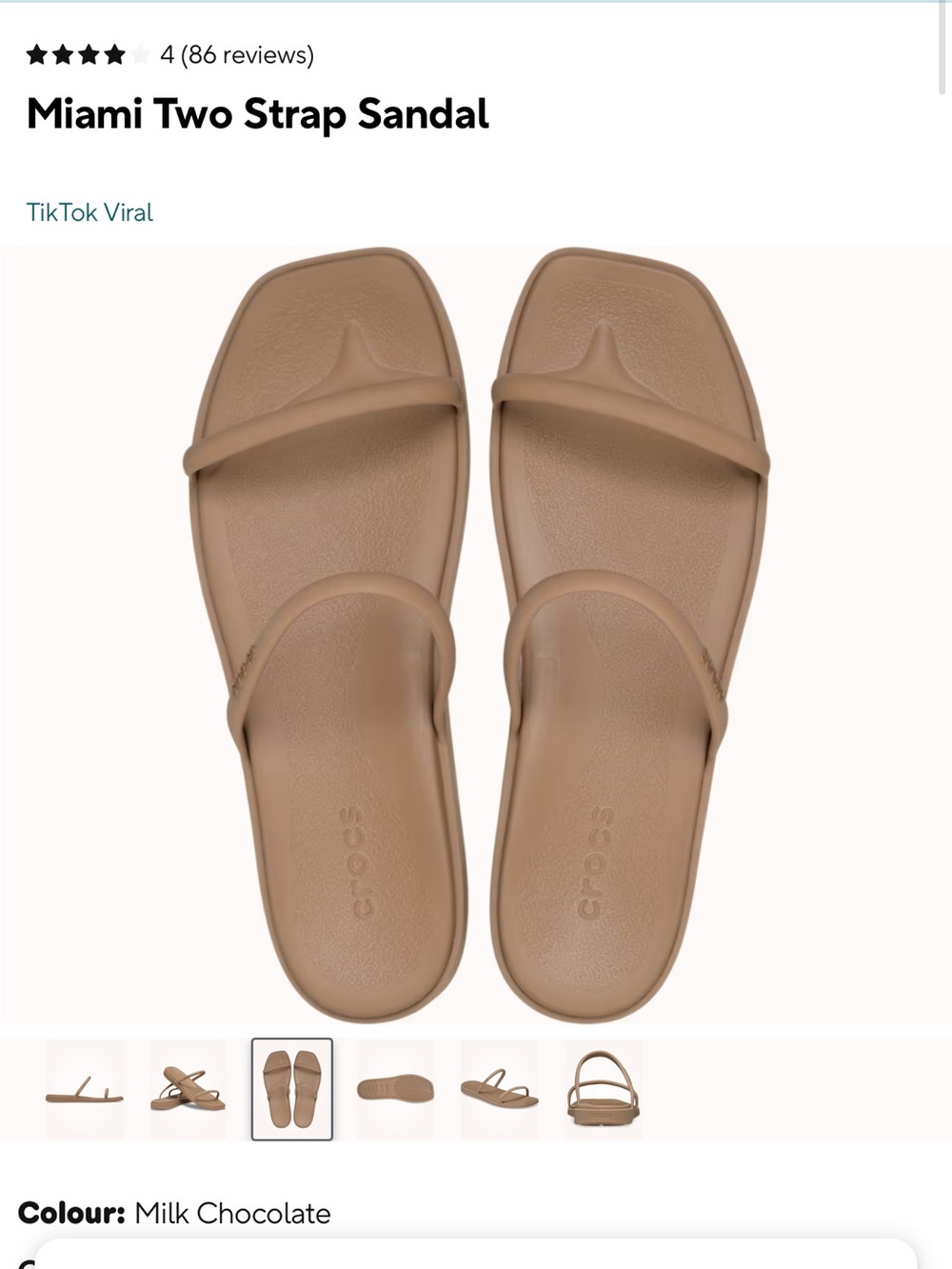 BRAND NEW WITH TAGS Crocs Miami Two Strap Sandal